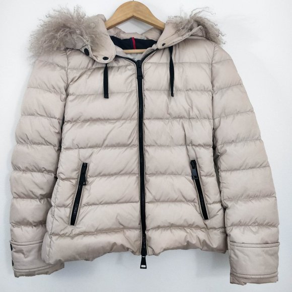 Moncler Cintrat Fur-Trimmed Hooded Puffer Coat - Picture 3 of 16